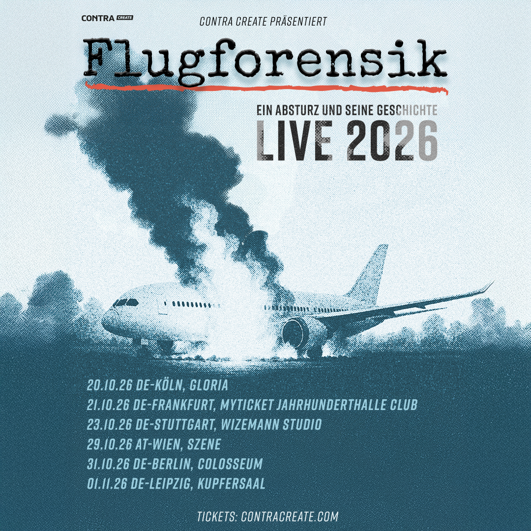 Jetzt Ticket(s) sichern: Flugforensik Live 2026