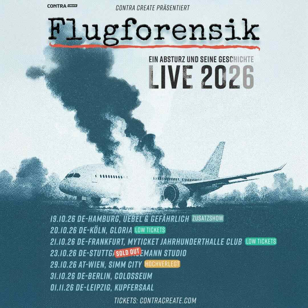 Tour 2026: Hamburg nun auch mit dabei, mehr Tickets in Wien